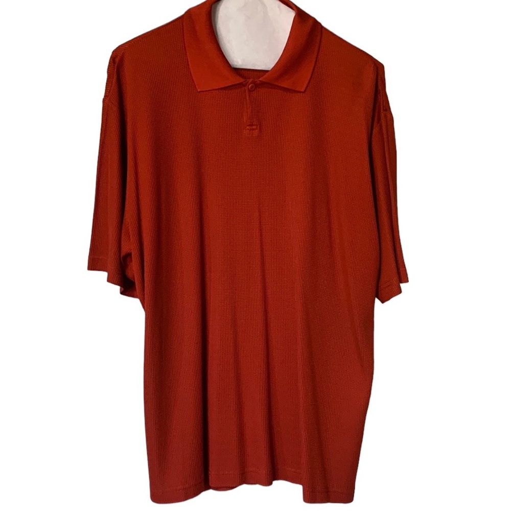 Jhane Barnes short sleeve medium red golf shirt